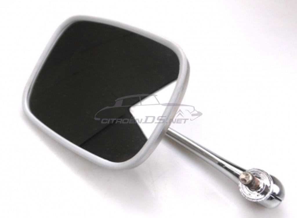 Door mirror, outside right, large, chromed