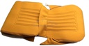 Seat covers ID/ DS print pattern yellow-curry  'gold' 1969-1972, set for 1 car
