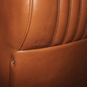 Front seat, light brown leather "Fauve", replacement part.