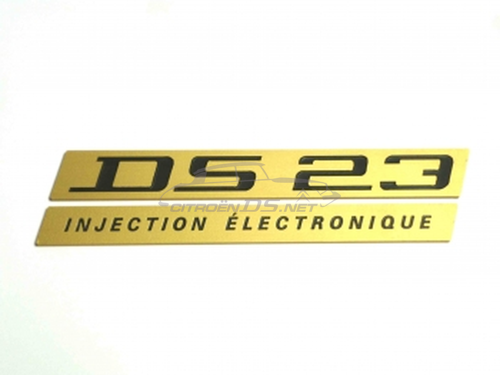 Type plate/ sign 'injection électronique'