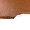 Parcel shelf cover, dark brown leather "Havanne/Tabac"