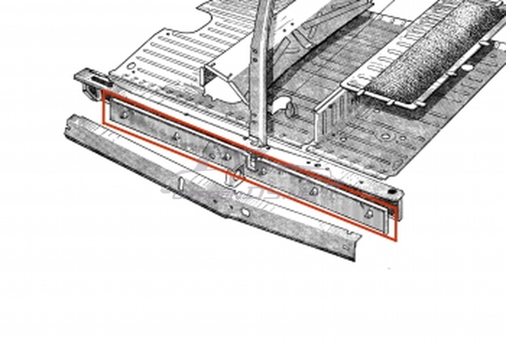 Reinforcement plate, sill, Break/Cabriolet, left side