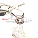 Sealing between inlet-pipe and air filter, DS 1955-1964