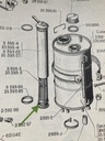 Dichtring am Filter unten im Hydraulikbehälter LHM