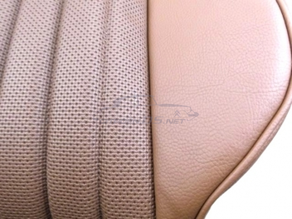 Seat covers front and rear leatherette/ skai tobacco brown "Targa"