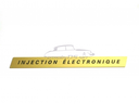 Type plate/ sign 'injection électronique'