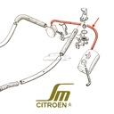 Water pipe, from header tank to water pump, SM e.f.i. 07/1972->