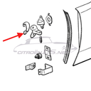 Adjustment-plate for door hinge on A-/B-pillar