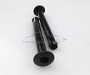 Black plastic (small type) headrest tube mounts, 130mm, set 4