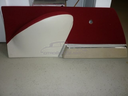 Door panels Non-Pallas  "cornaline red" (1965-'75), set for 1 car