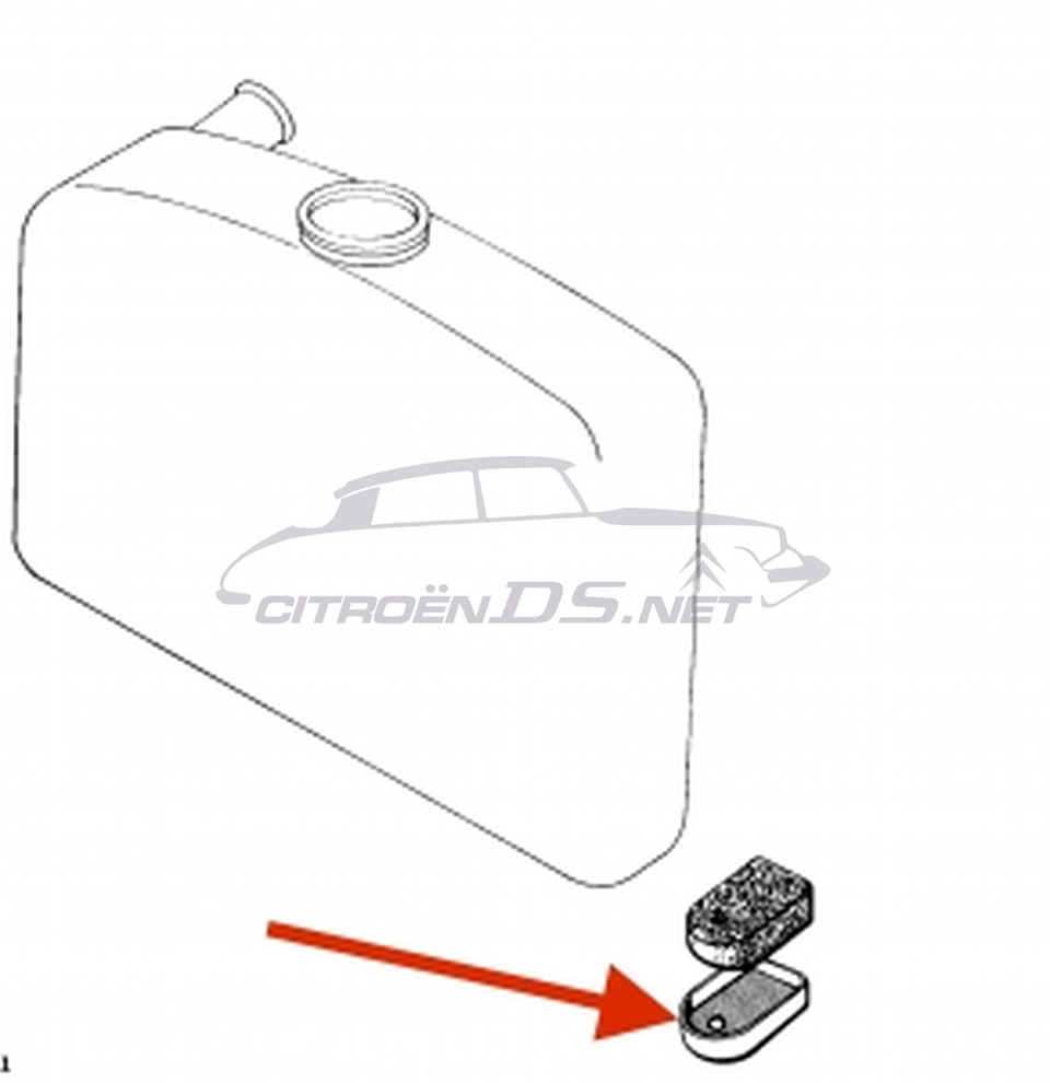 Fixation plate for radiator, stainless steel