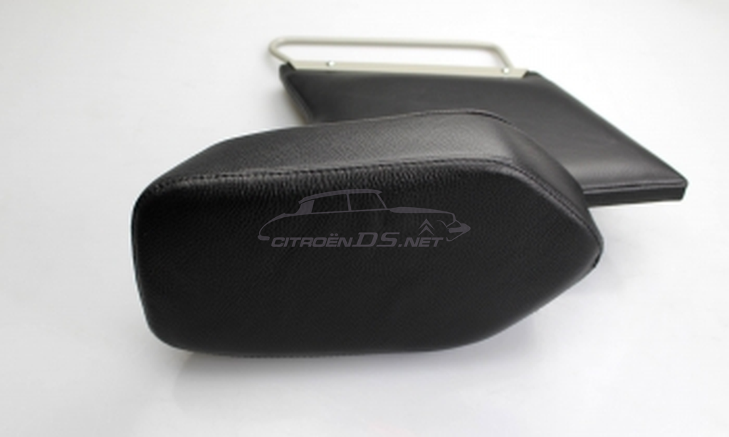 Front centre arm rest, original type black leather