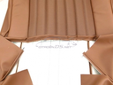 Front seat cover leatherette /Skai brown "Targa Tobacco", for 1 seat