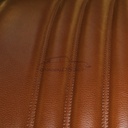 Front seat, light brown leather "Fauve", replacement part.