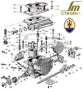 Vergaser Revisionssatz für SM/Maserati 2,7 Liter, Set v. 3