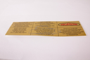 Rectangular air filter maintenance sticker