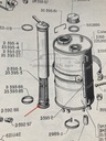 Dichtring am Filter unten im Hydraulikbehälter LHS