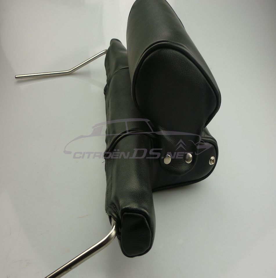 Headrest, wide type, original black leather