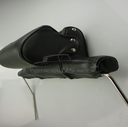 Headrest, wide type, original black leather