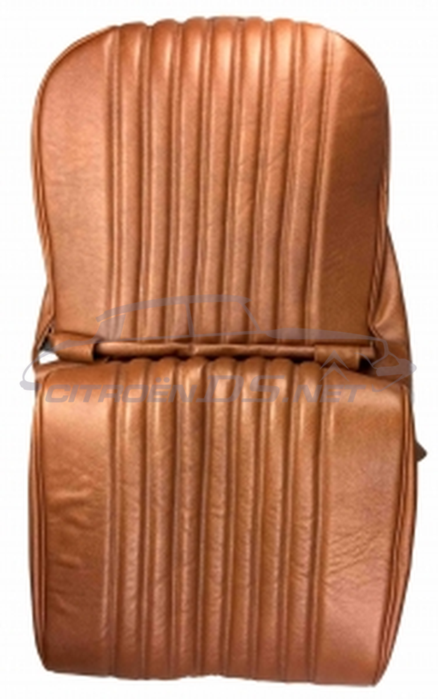 Fabric seat cover for frontseat, light brown leather 'naturel', 1969-'71.