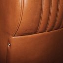 Front seat, light brown leather &quot;Fauve&quot;, replacement part.