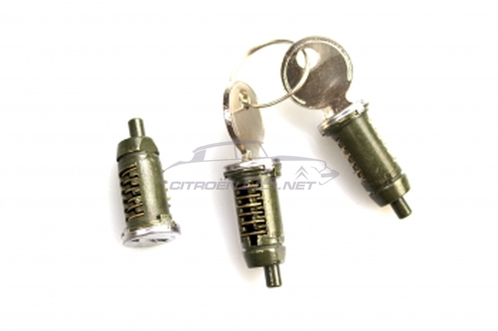 3 lock cylinders and 2 keys, 1955- 9/71
