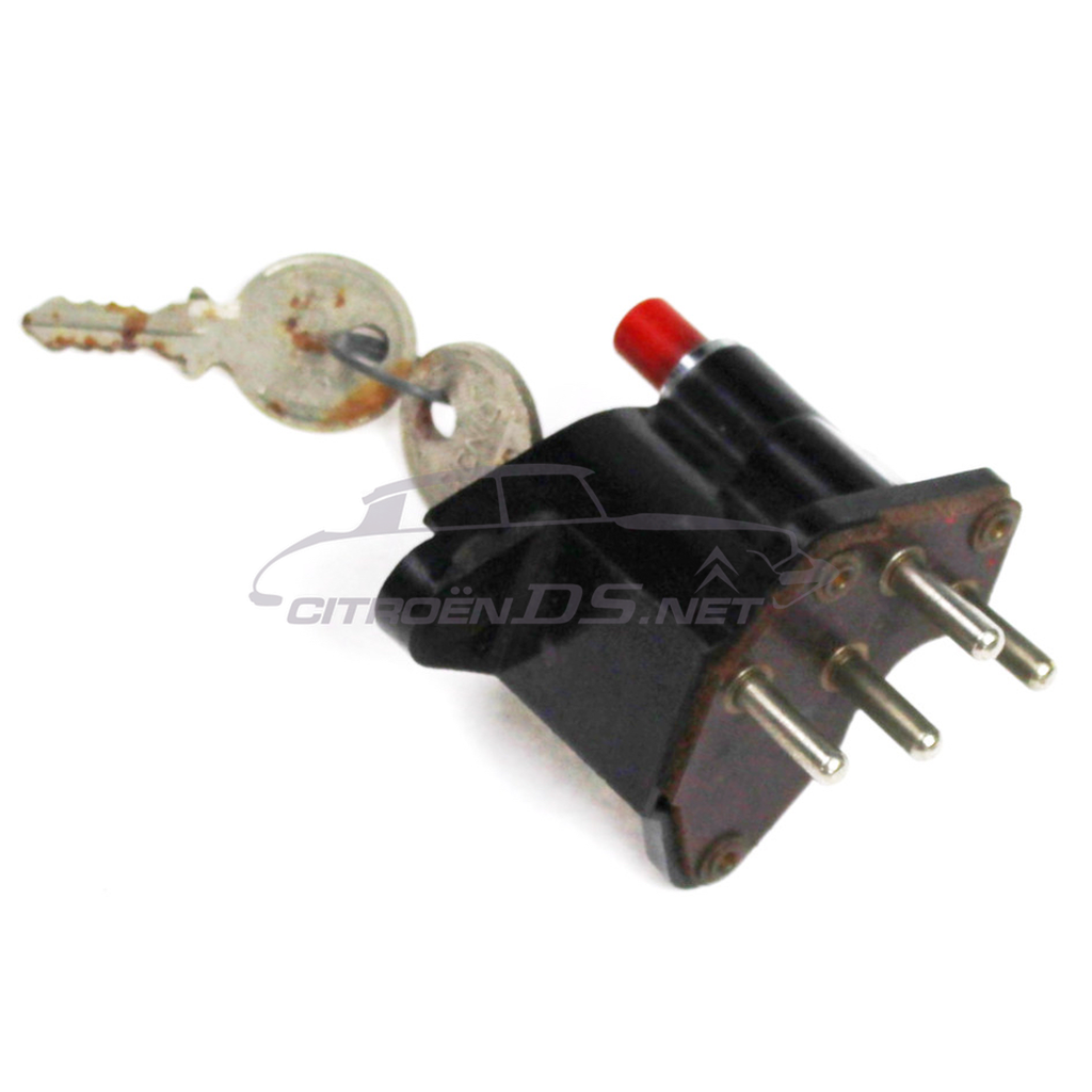 Ignition lock, with starter button, ID 1957-1963, N.O.S.