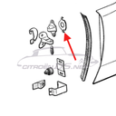 Adjustment-plate for door hinge on front/rear door, 1,5mm