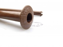 Brown plastic (small type) headrest tube mounts, 130mm, set 4