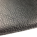 Parcel shelf cover, black leather