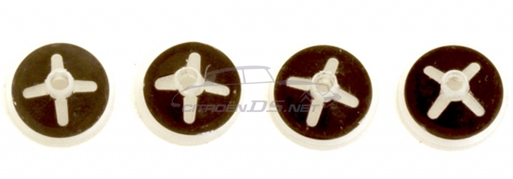 Clips for chevrons and type plate badges, set 4