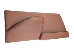 [717442/SCHWARZ] Door panels, set, Brown artificial leather, integrated armrests (Black leatherette)
