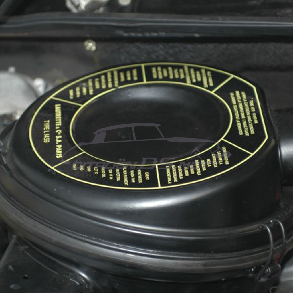 Air filter maintenance sticker yellow writing like original!