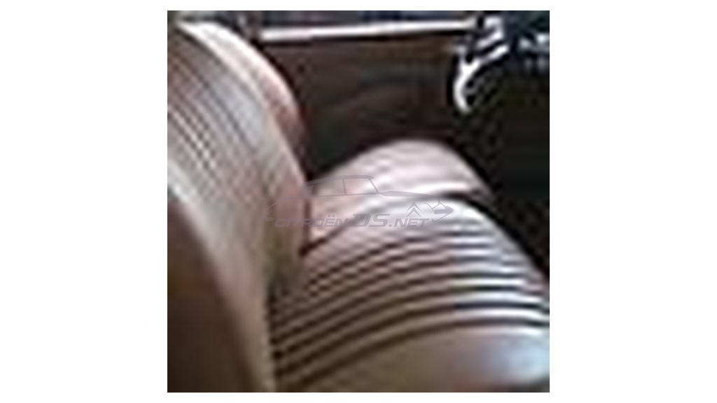 Fabric seat cover for front seat, light brown leather (&quot;Fauve&quot;).