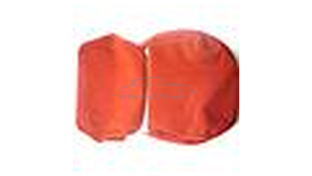 Fabric seat covers, &quot;rouge corsaire&quot;, 1964-1968, set front and rear