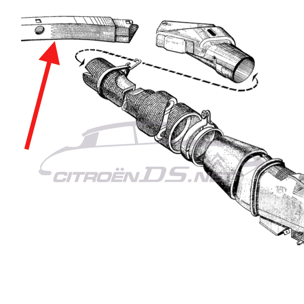 Air intake on front bumper 1968-1975, centre part