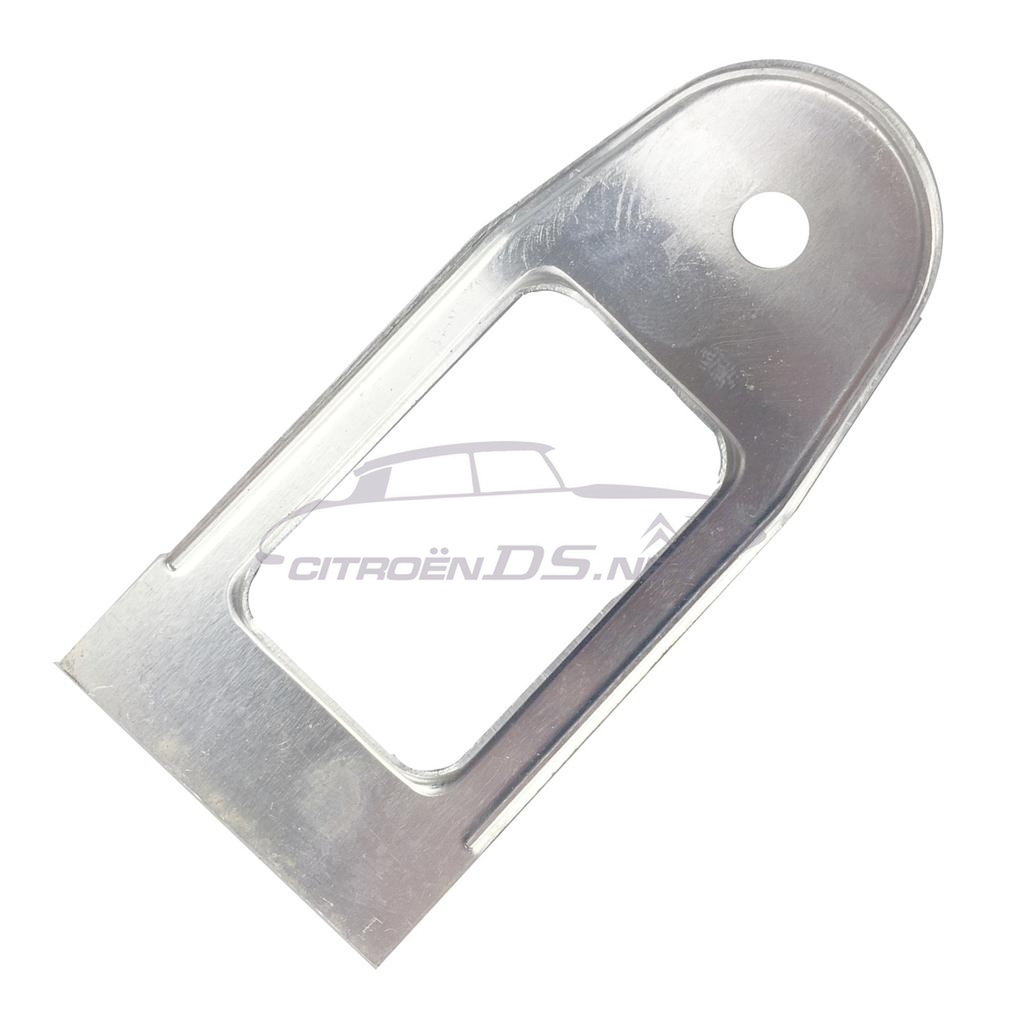 Escutcheon for check strap, rear door, alu, Non-Pallas / ID