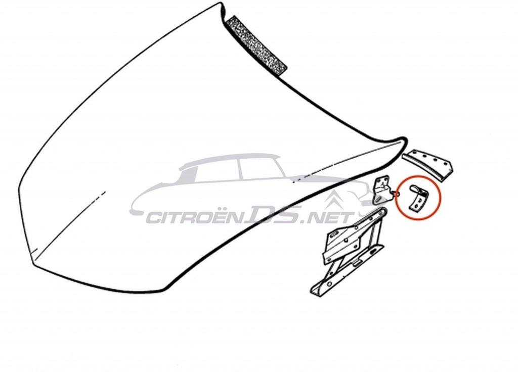 Bonnet hinge stop