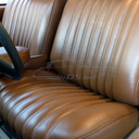 Front seat, dark brown leather (&quot;Tabac&quot; / &quot;Havanne&quot;), in replacement.