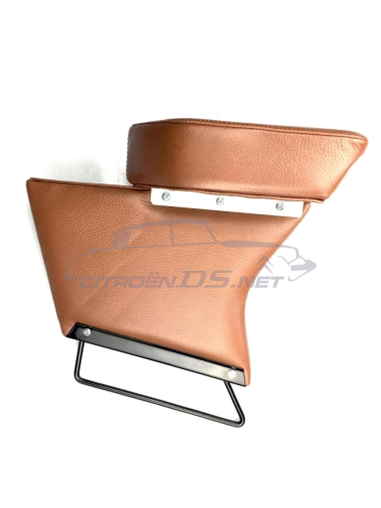 Front centre arm rest, brown vinyl (skai)