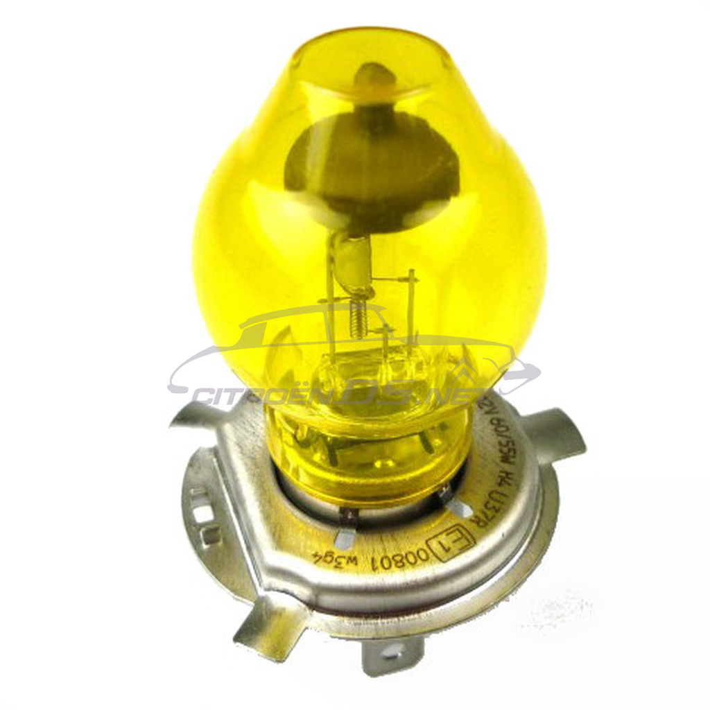 12V 60/55W H4 bulb, French yellow