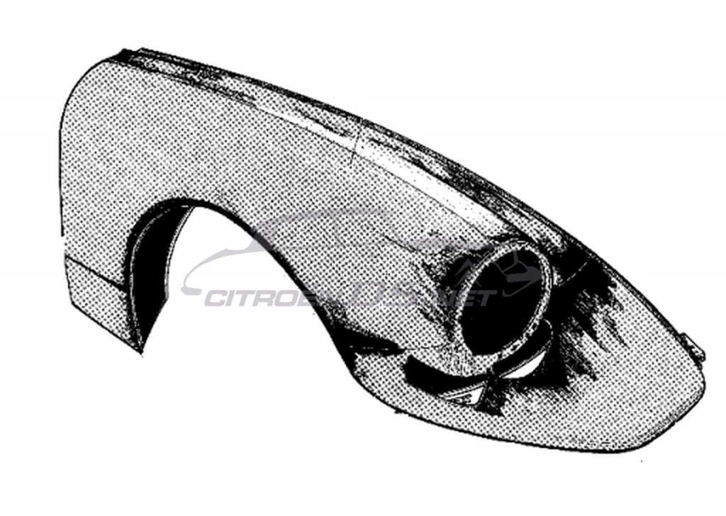 Parafango anteriore 1963-’67 ricambi originale Citroën d'época, il paio 