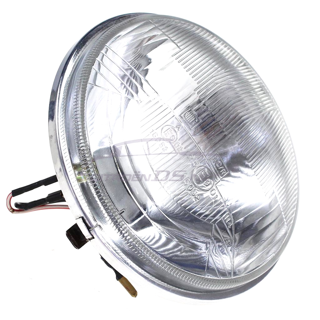 Headlight reflector with sidelight.