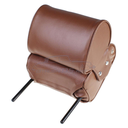 Headrest small type original dark brown leather “Tabacco/Havanna“