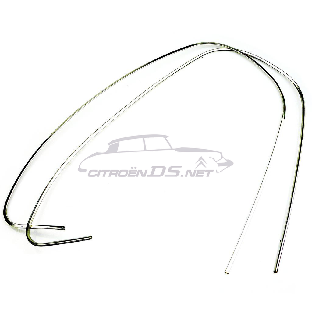 Headlight surround trim, stainless, pair