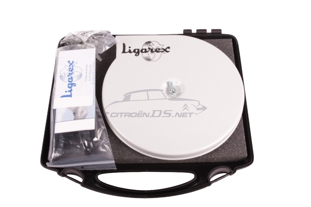 Ligarex-Spender mit 50m Band (5mm) + 100 Verschlüsse + Zange