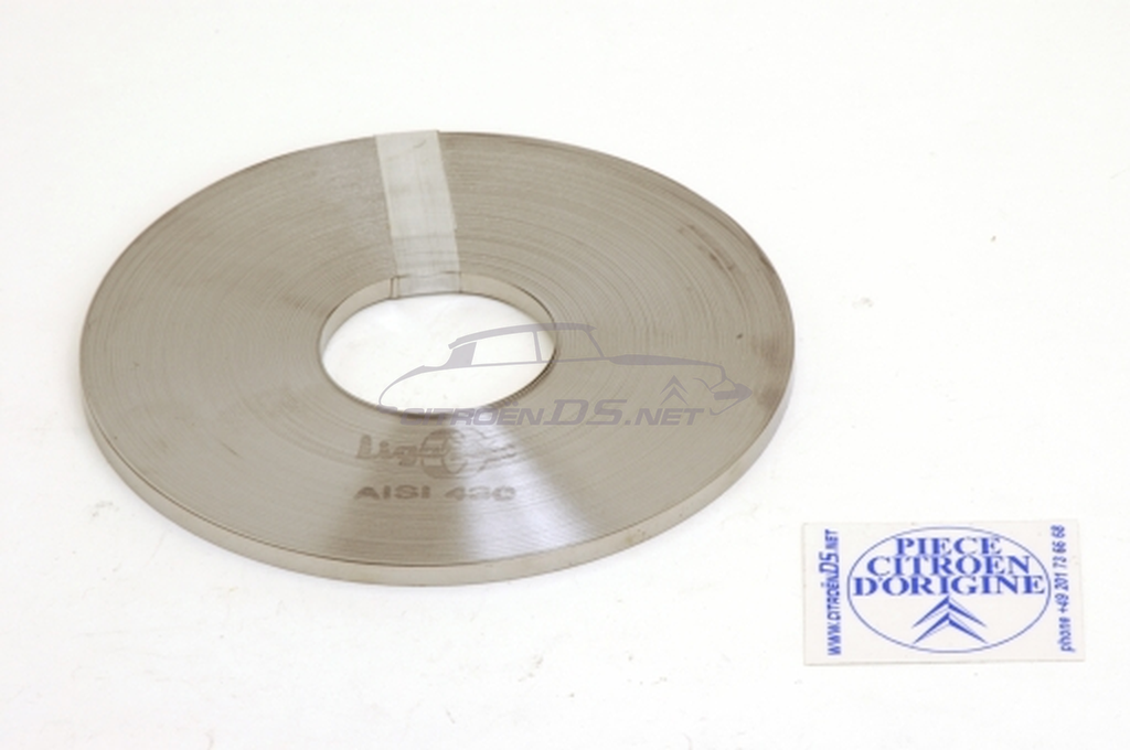 Ligarex strapping 5mm, 50 running metre reel, stainless