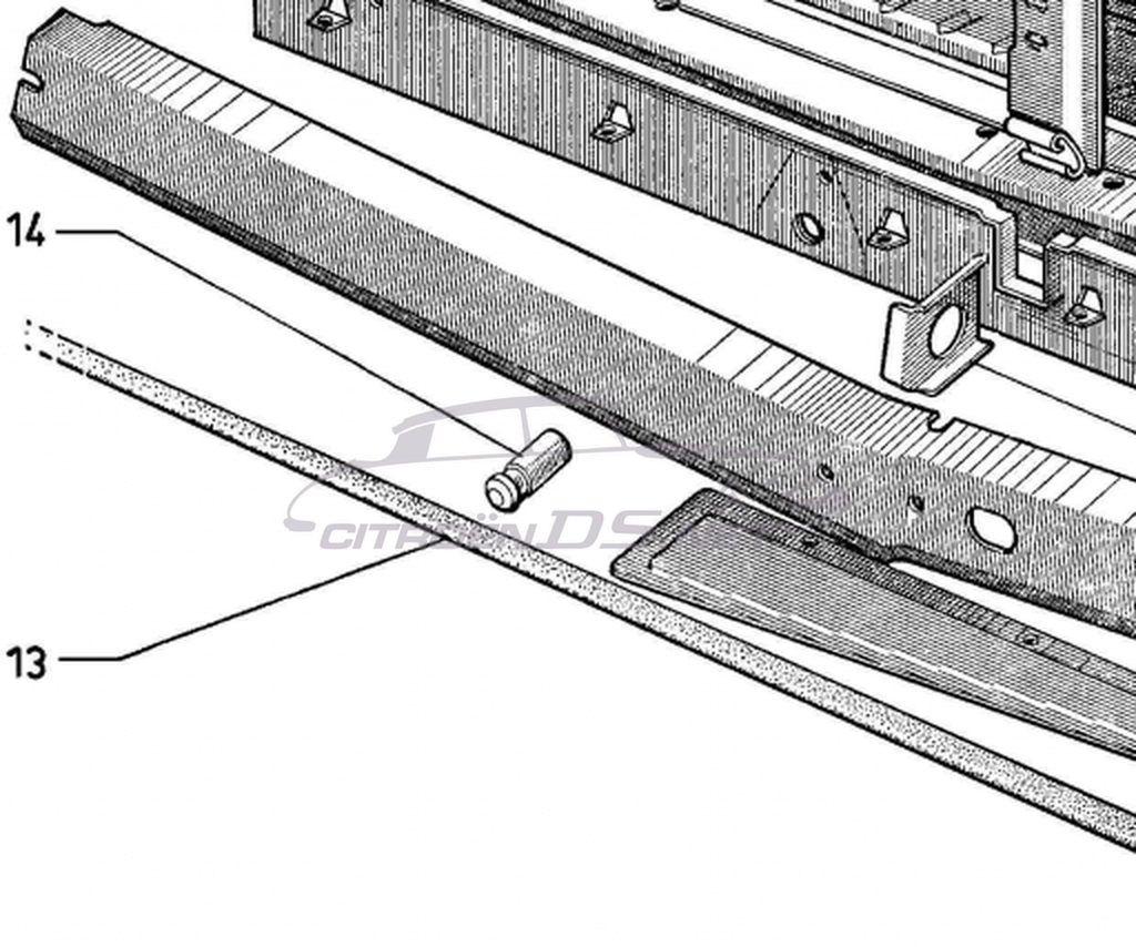 Jack stud in sill, 20mm, Berline,