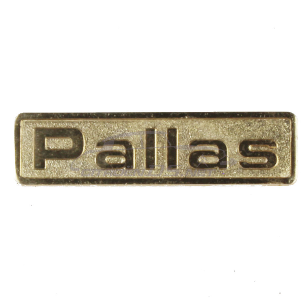 Sigle “PALLAS“ sur panneau de custode AR