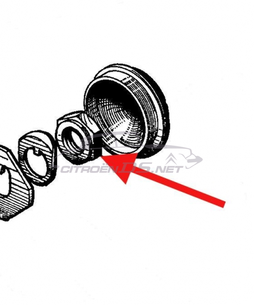 Nut for rear stub axle, Berline